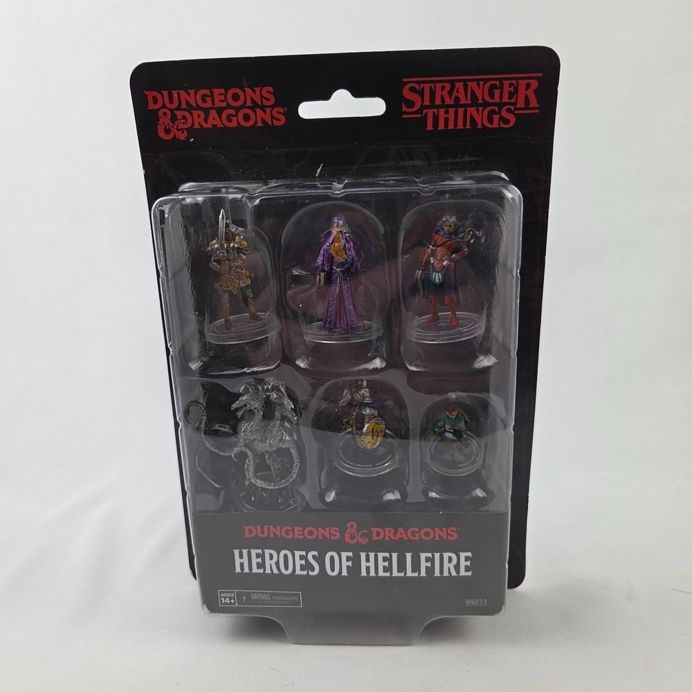 NIB Dungeons & Dragons Stranger Things Heroes of Hellfire Miniature Figures